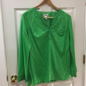 Lilly Pulitzer Green Beaded Tunic